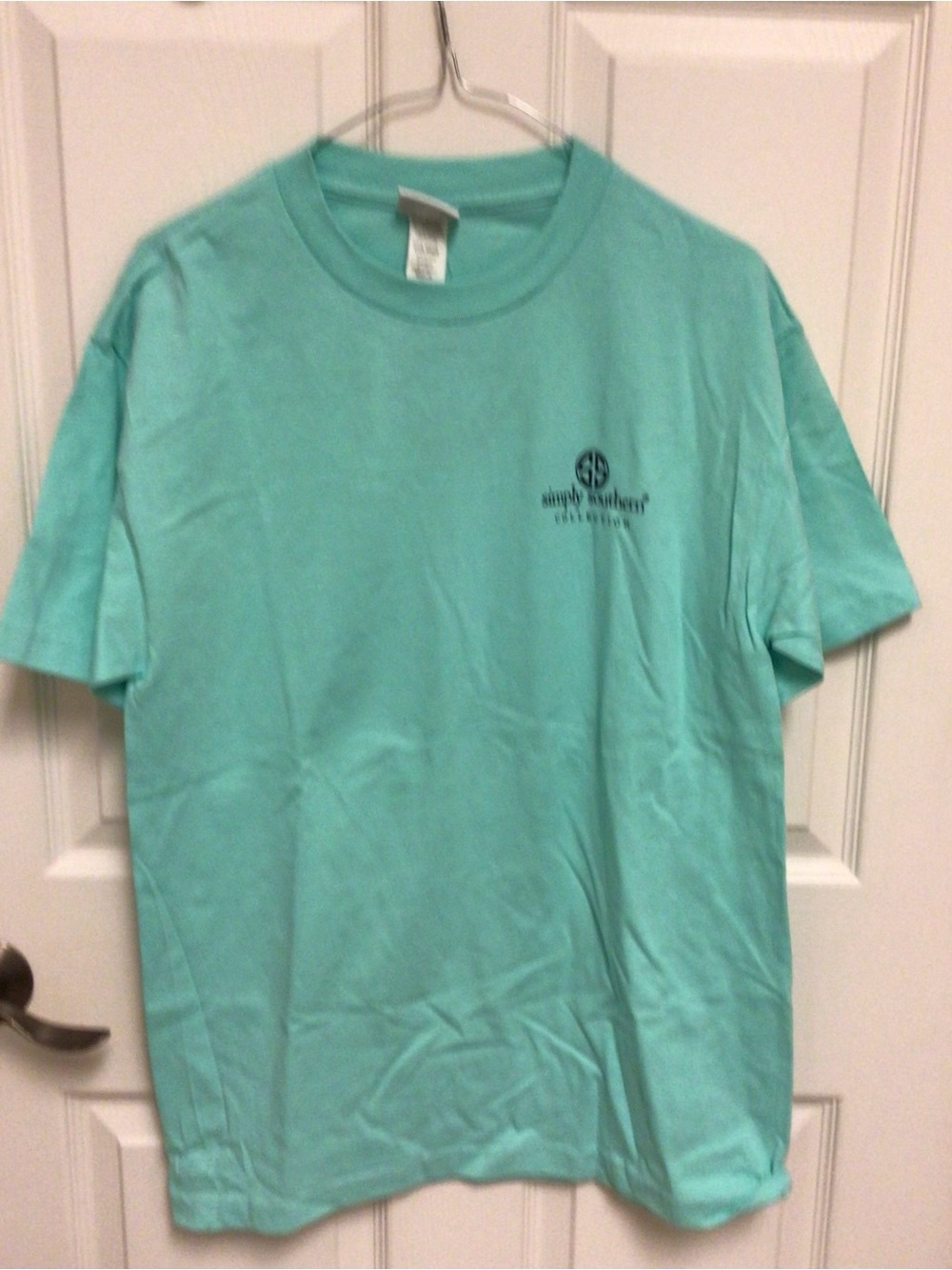 Simply Southern "Southern Date Attire" Graphic Tee Seafoam M